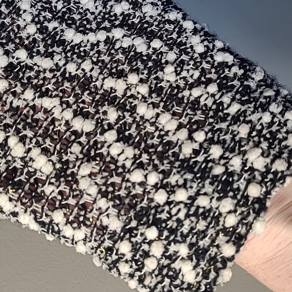 SZ16 Joseph Ribkoff Black White Ruffle Collar Blazer Jacket - Picture 3 of 9